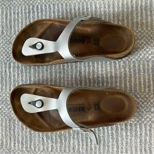 Silver Birkenstocks